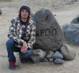 Mark Foo was a world class big wave rider who lost his life at Mavericks back in the early 90's. This rock stands at the foot of the break in his memory.